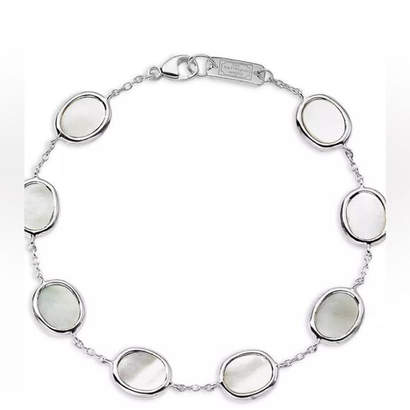 Women’s Ippolita sterling silver rock, candy mother of pearl stone Link bracelet - Picture 1 of 6